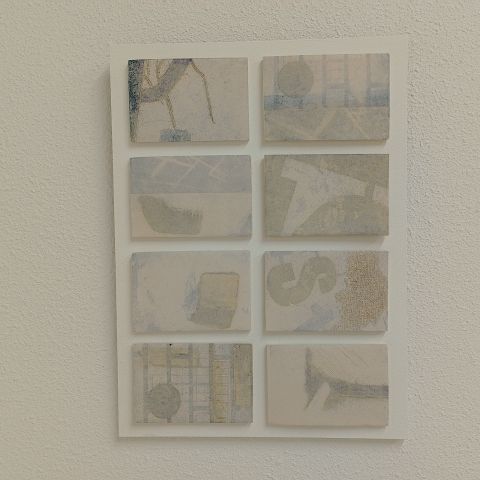 Paneel met 8 tegeltjes met lithoprint 2022